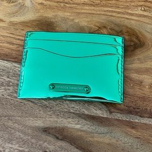 Rebecca Minkoff Cardholder - Mirrored Patent - Green